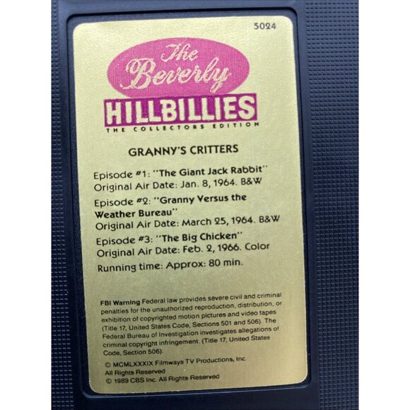 The Beverly Hillbillies Collectors Edition VHS CBS Video Library Sitcom 60s Lot - Picture 13 of 16